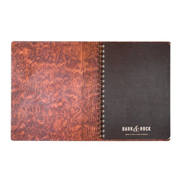 Eclipse Notebook | Bark & Rock Refillable Wood Journals
