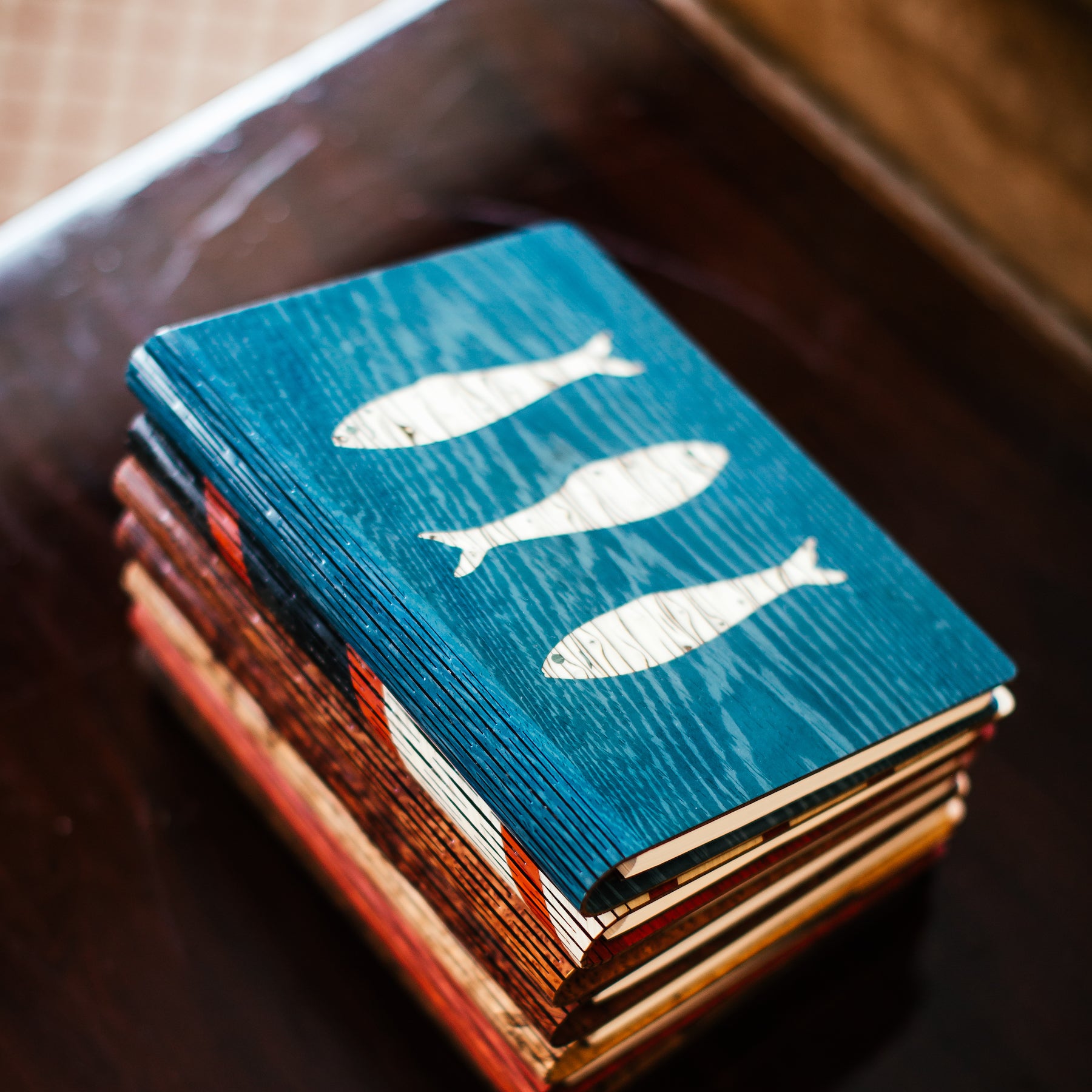 Fish Notebook | Bark & Rock Refillable Wood Journals